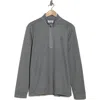 Original Penguin Golf Long Sleeve Half-zip Fleece Pullover In Quiet Gray Heather