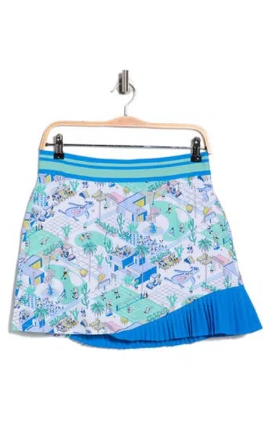 Original Penguin Golf Palm Springs Ruffled Skort In White