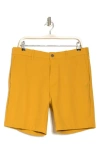 Original Penguin Golf Solid Flat Front Golf Shorts In Chai Tea