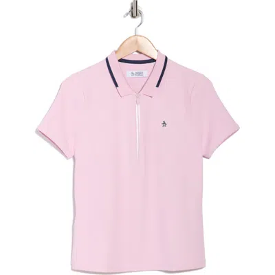 Original Penguin Golf Tipped Quarter Zip Knit Polo
