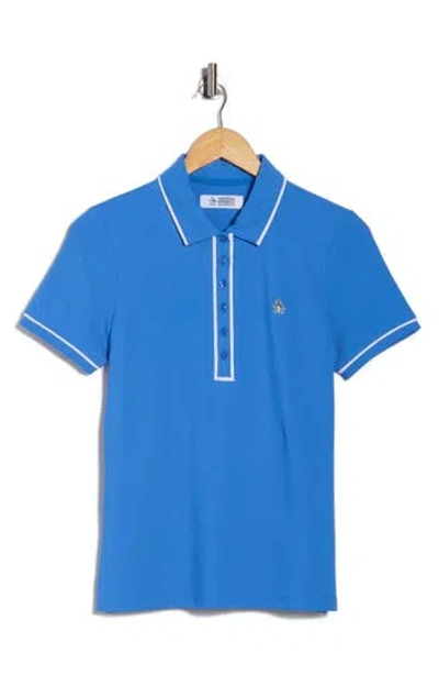 Original Penguin Golf Veronica Performance Polo In Blue
