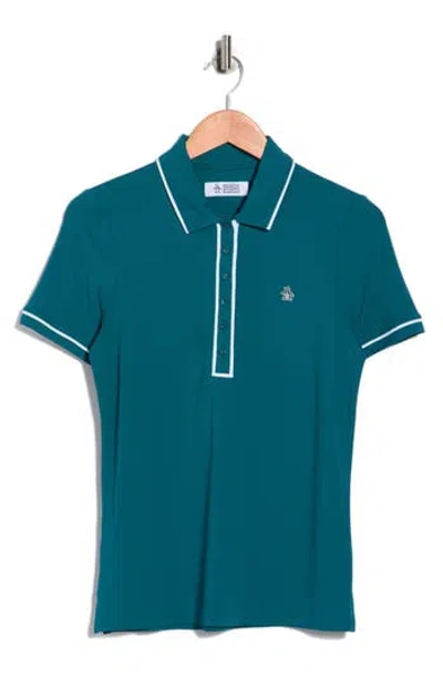 Original Penguin Golf Veronica Performance Polo In Brown