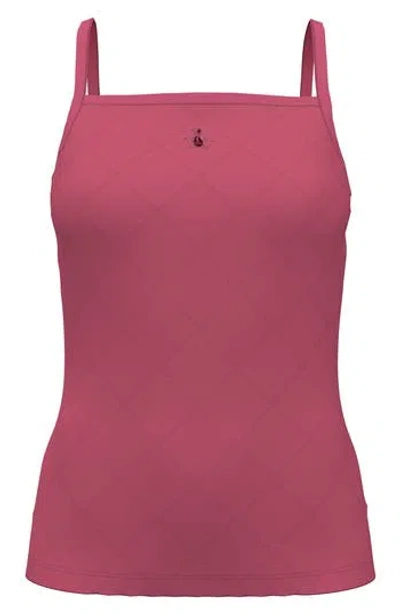 Original Penguin Grid Jacquard Performance Tank In Pink