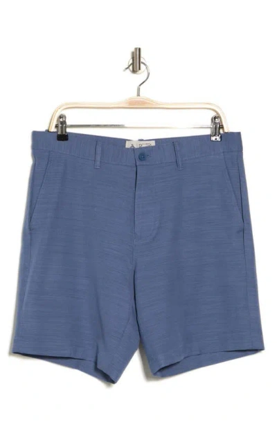 Original Penguin Heather Stripe Chino Shorts In Bering Sea