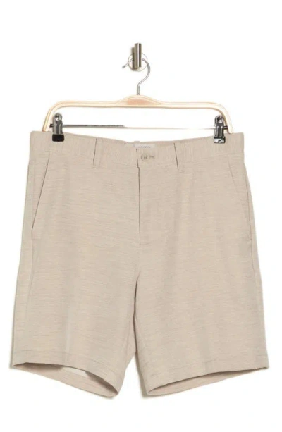 Original Penguin Heather Stripe Chino Shorts In Travertine