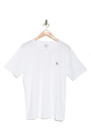 Original Penguin Henley T-shirt In White