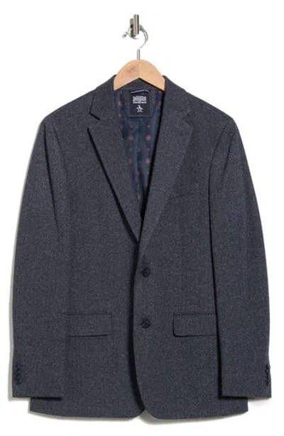 Original Penguin Herringbone Two-button Sport Coat In Blue