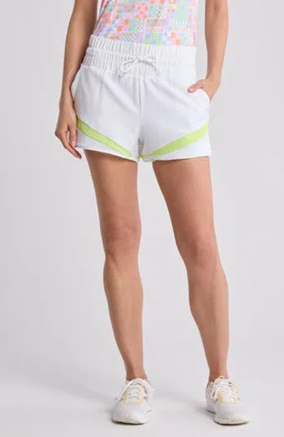 Original Penguin High Waist Tennis Shorts In Bright White