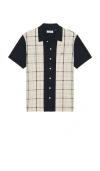 Original Penguin Interlock Plaid Shirt In Neutral