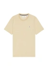 Original Penguin Jacquard Texture Stripe Tee In Tan