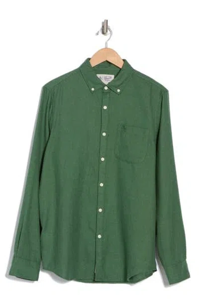 Original Penguin Jasper Flannel Button-up Shirt In Sycamore