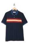 Original Penguin Jersey Yarn Dye Polo In Blue