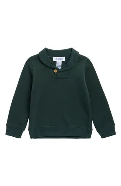 Original Penguin Kids' Fleece Shawl Collar Sweater In Green