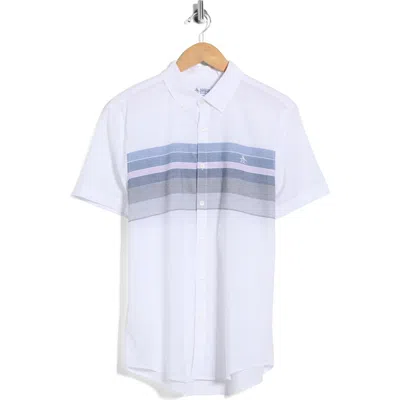 Original Penguin Lawn Cotton Button-down Shirt In White