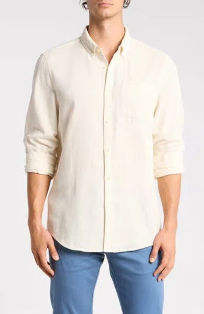 Original Penguin Long Sleeve Dobby Texture Button-up Shirt In Neutral