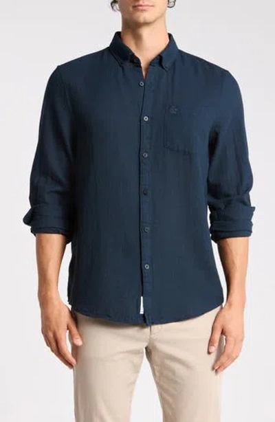 Original Penguin Long Sleeve Dobby Texture Button-up Shirt In Multi