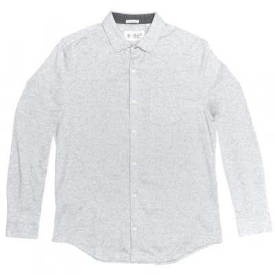 Original Penguin Long Sleeve Knitted Nep Mens Shirt