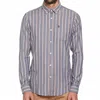 Original Penguin Vertical Stripe Printed Shirt In Blue