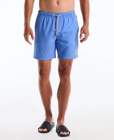 Original Penguin Men's 7" Volley Tipped Swim Trunks In Blue