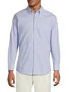 Original Penguin Men's Brushed Oxford Cotton-blend Slim Fit Shirt In Blue