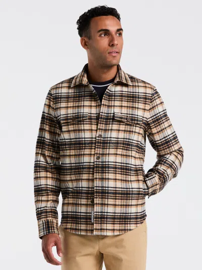 Original Penguin Men's Cotton Plaid Flannel Shirt Jacket