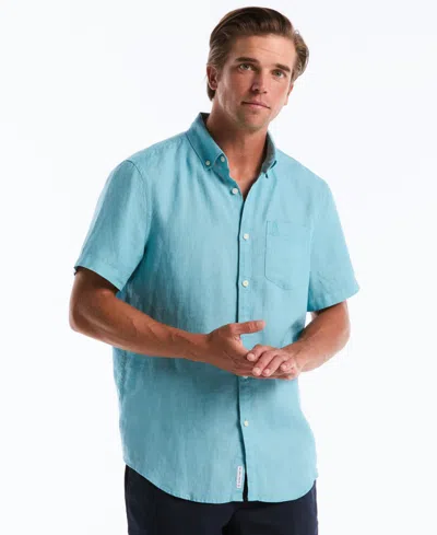 Original Penguin Men's Delave Linen Shirt In Green