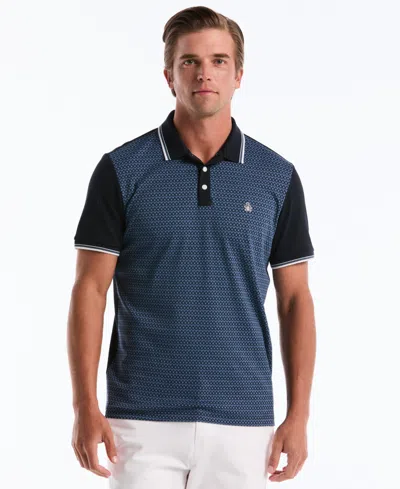 Original Penguin Men's Ditsy Short-sleeve Cotton Polo Shirt In Blue