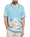 Original Penguin Men's Floral Check Shirt In Multi