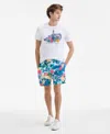 Original Penguin Men's Floral Swim Trunks