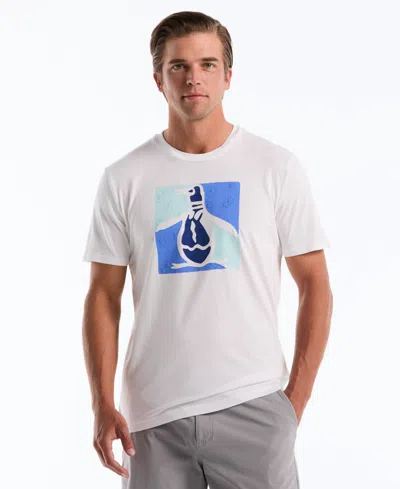 Original Penguin Men's Hd Floral Pete Print Tee In White