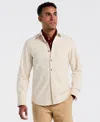Original Penguin Men's Long Sleeve Garment Dyed Solid Shirt In Neutral