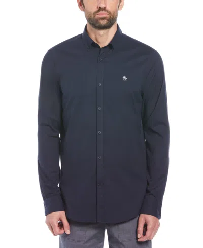 Original Penguin Men's Long-sleeve Oxford Shirt In Blue