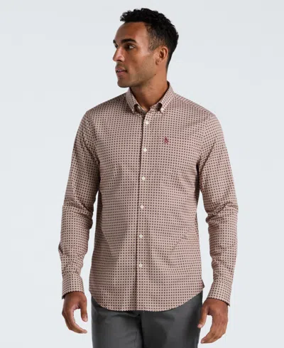 Original Penguin Men's Long Sleeve Slim Fit Shirt In Neutral