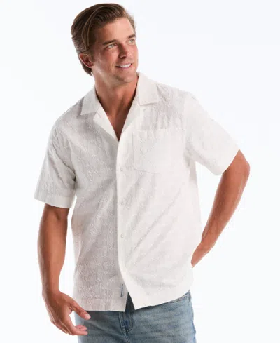 Original Penguin Men's Novelty Embroidered Camp Shirt In Pink