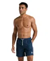 Original Penguin Men's Slim-fit 7" Volley Swimsuit In Blue Wing Teal