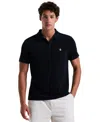 Original Penguin Johnny Collar Terry Cloth Polo In Blue