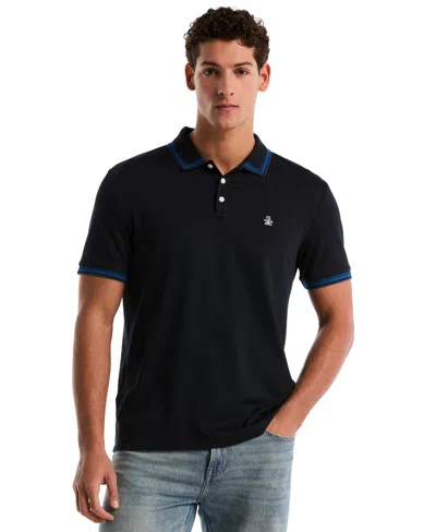 Original Penguin Men's Slim-fit Polo Shirt In Black