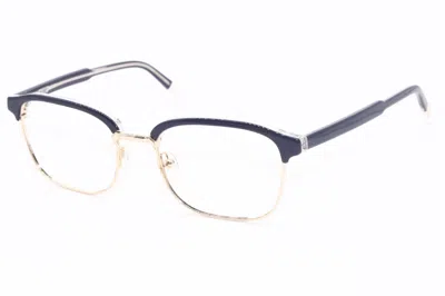 Original Penguin Men's The Bartender Eyeglasses In Navy Gold In Blue