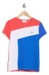 Original Penguin Mesh Colorblock T-shirt In Bittersweet