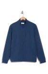 Original Penguin Micro Texture Full Zip Sweatshirt In Blue