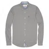 Original Penguin Mini Dot Gingham In Mens Shirt In Gray