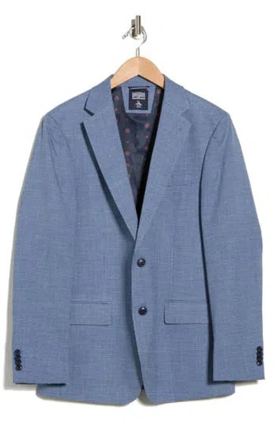 Original Penguin Notch Lapel Blazer In Blue