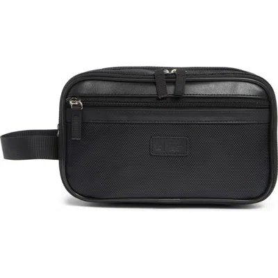 Original Penguin Nylon Double Zip Dopp Kit In Black
