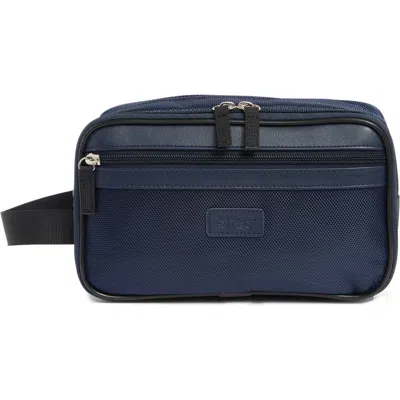 Original Penguin Nylon Double Zip Dopp Kit In Navy