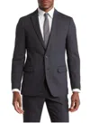 Original Penguin Osman Slim Fit Suit Jacket In Charcoal Grey In Black