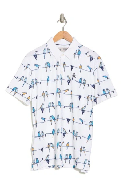 Original Penguin Parrots Club Golf Polo In Bright White
