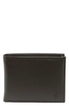 Original Penguin Pebble Leather Wallet In Brown