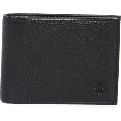 Original Penguin Pebble Pete Bifold Wallet In Black