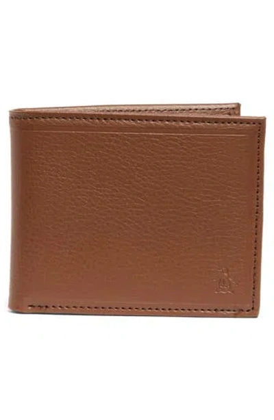 Original Penguin Pebbled Leather Bifold Wallet