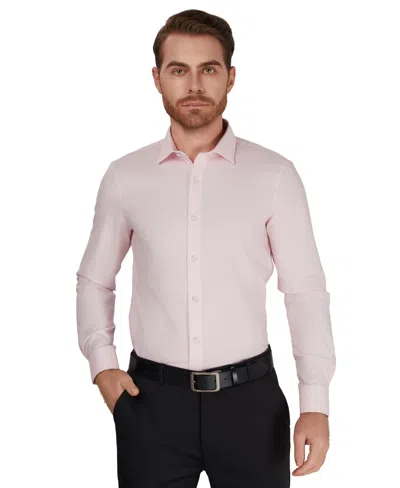 Original Penguin Penguin Men's Slim-fit Collared Oxford Dress Shirt In Pink